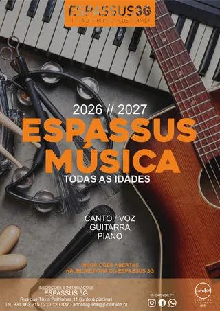 Cartaz do Espassus Música 2026/27